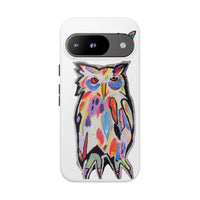Colorful Owl Phone Case — Artistic Owl Illustration Tough Case