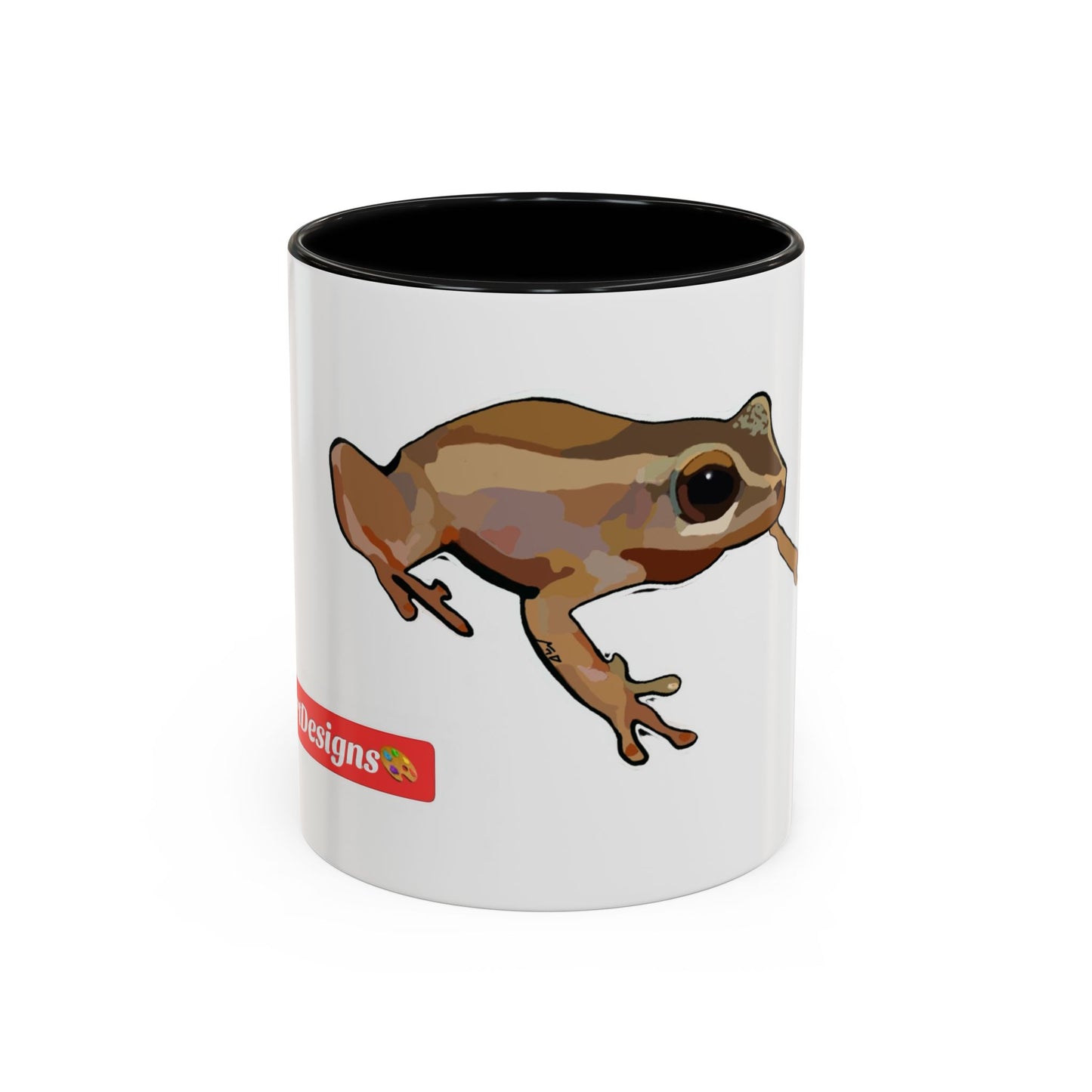 COQUI.  Frog Accent Coffee Mug — Cute Woodland Tree Frog Design (11/15 oz)