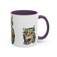 Abstract MOVINCHI Art Coffee Mug — Colorful Cubist Ceramic Accent Mug