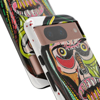 KUNTA.  Abstract Tribal Skull Phone Case — Colorful Street Art Protective Cover