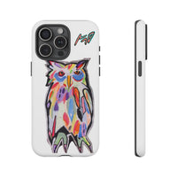 Colorful Owl Phone Case — Artistic Owl Illustration Tough Case