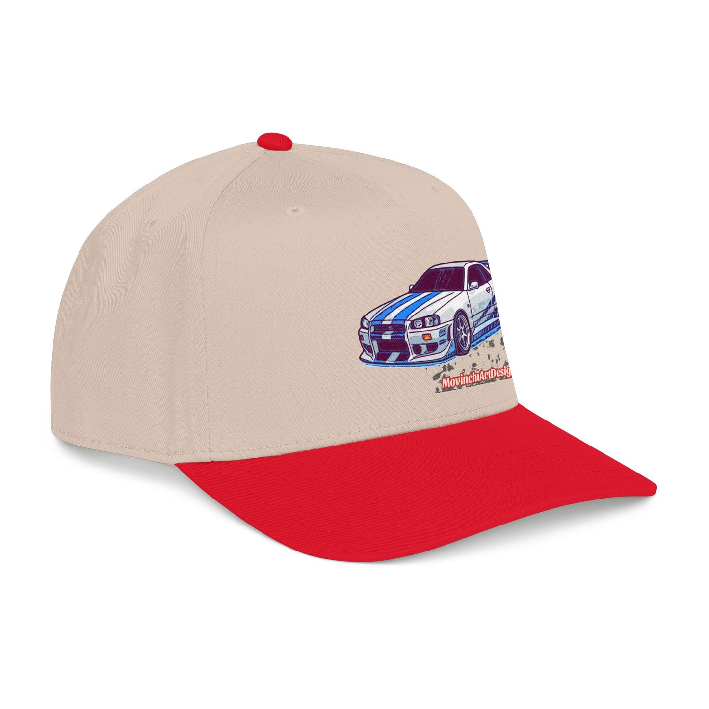 Racing Skyline Embroidered Cap — Vintage GT Sports Car Hat