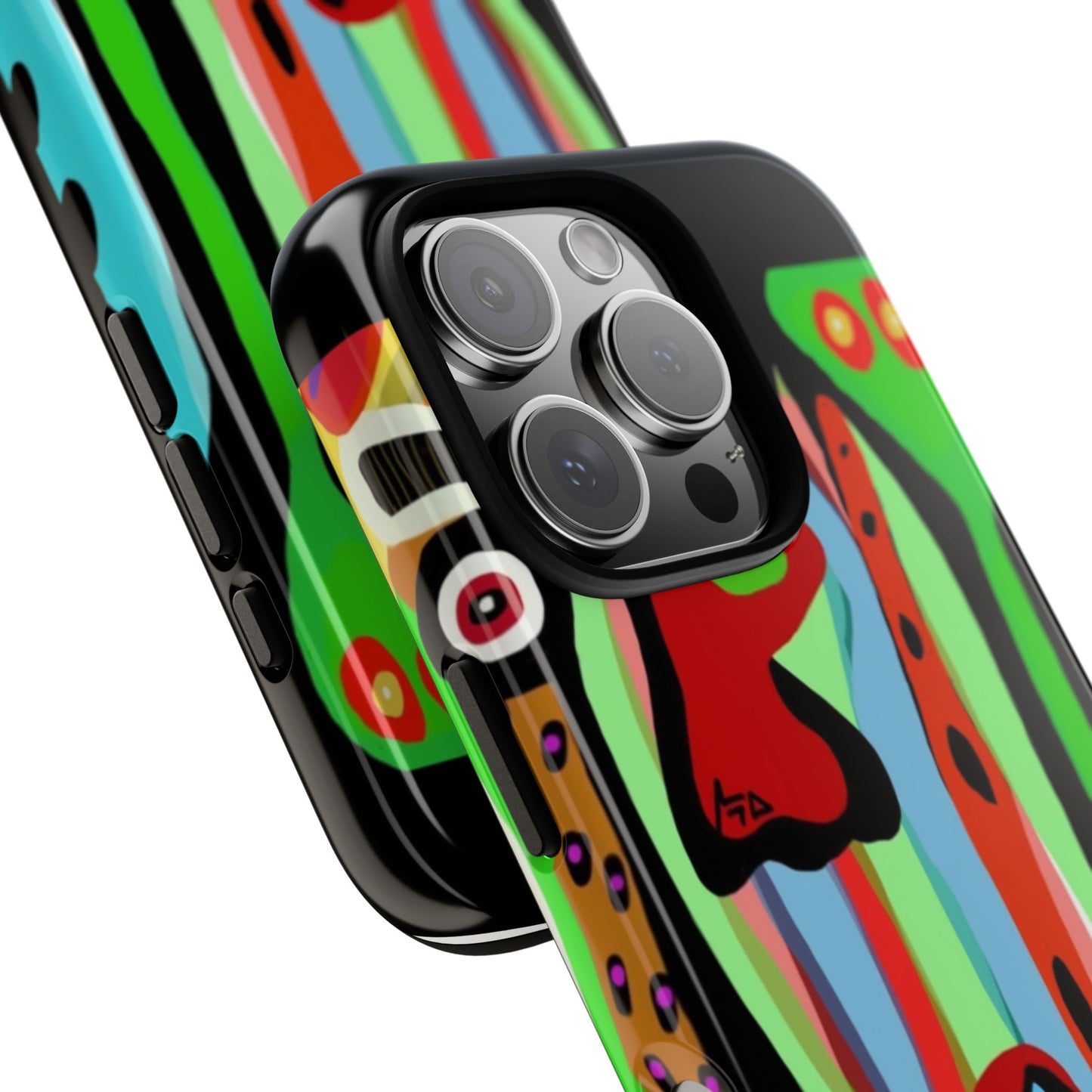 CRAZY.   Tribal Face Phone Case — Colorful Modern Art iPhone Cover