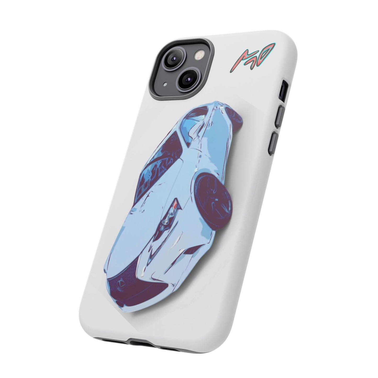 Melvin White Sports Car Phone Case - Retro Pop Art Supercar Protective Tough Case