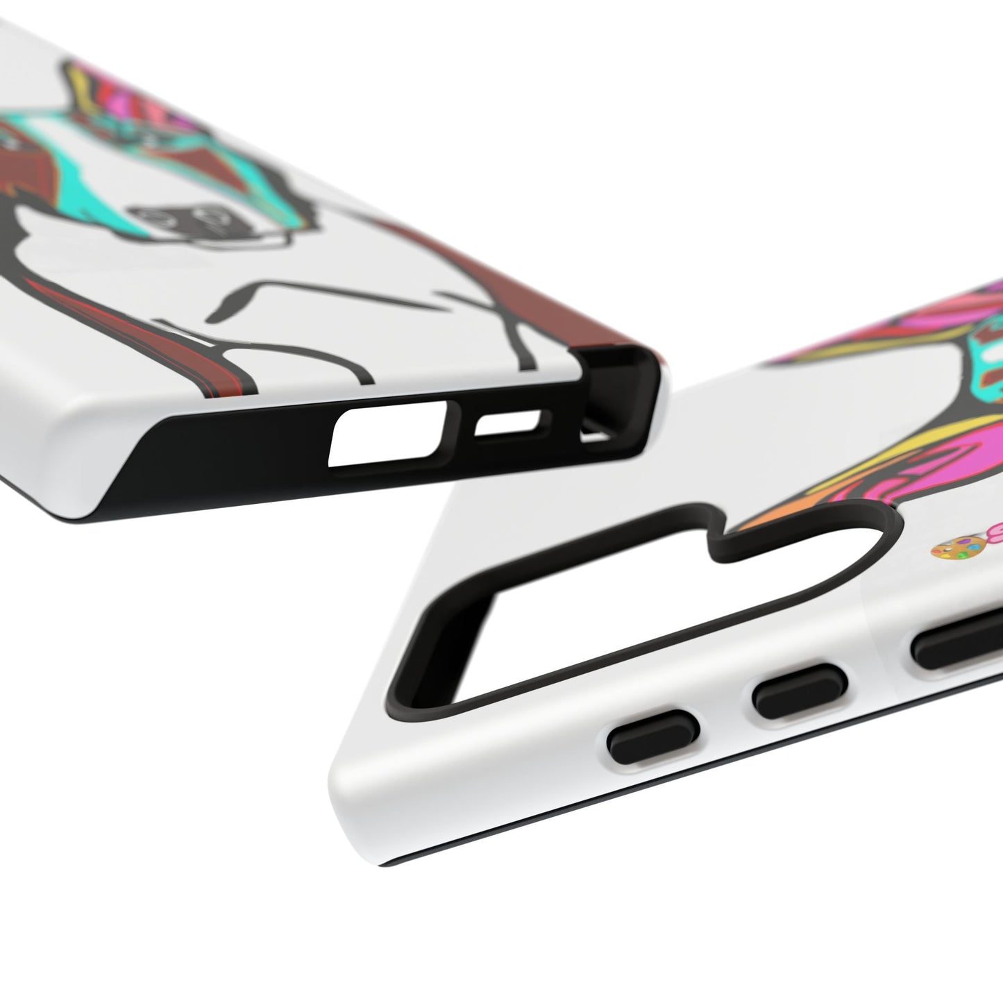 MR Bull Terrier Phone Case — Colorful Pop Art Tough Cases for Dog Lovers
