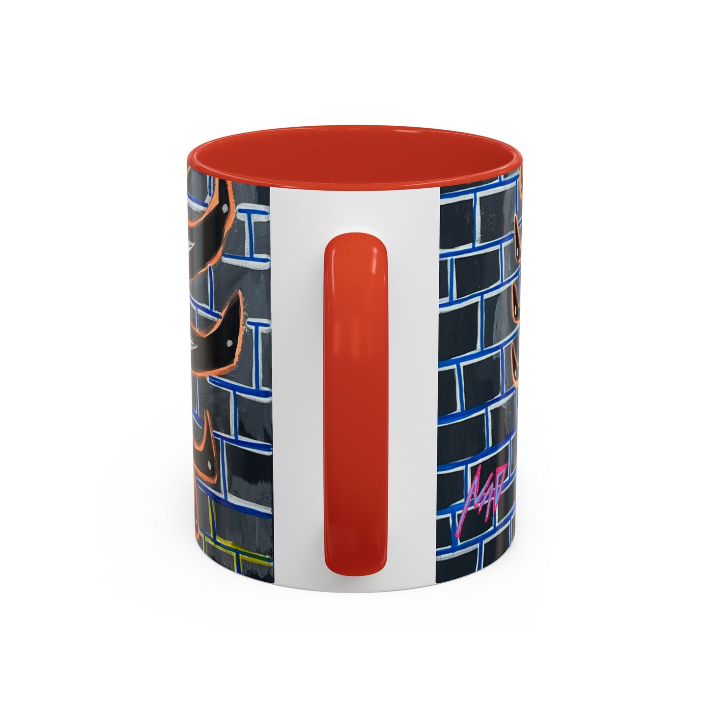 Abstract Street-Art Eye Coffee Mug — Colorful Graffiti Accent Mug (11/15 oz)