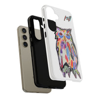 Colorful Owl Phone Case — Artistic Owl Illustration Tough Case
