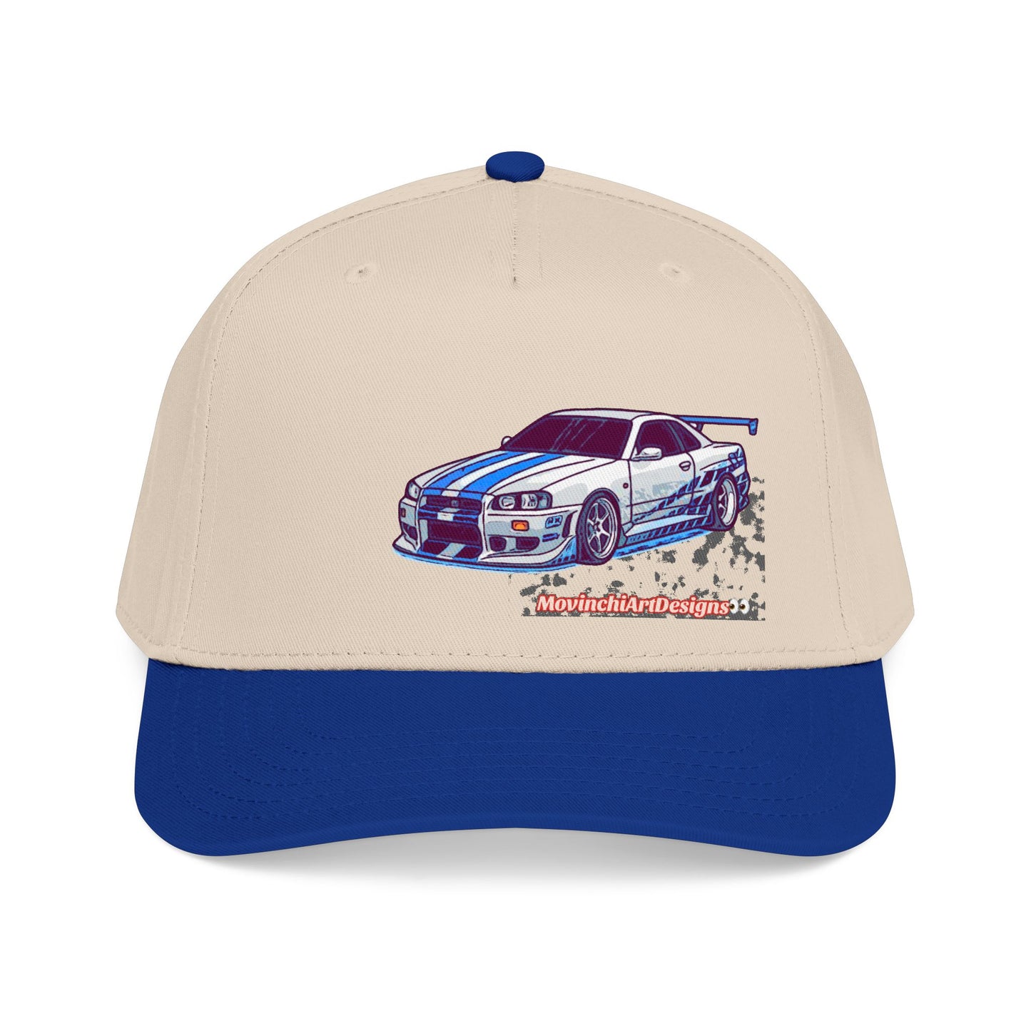 Racing Skyline Embroidered Cap — Vintage GT Sports Car Hat
