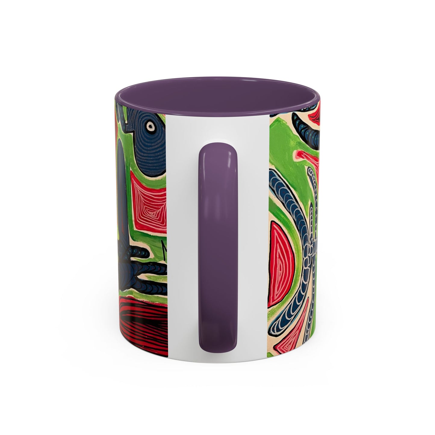 AFTER LIFE2.0  Abstract Neon Doodle Coffee Mug — Colorful Surreal Art Accent Mug (11/15oz)