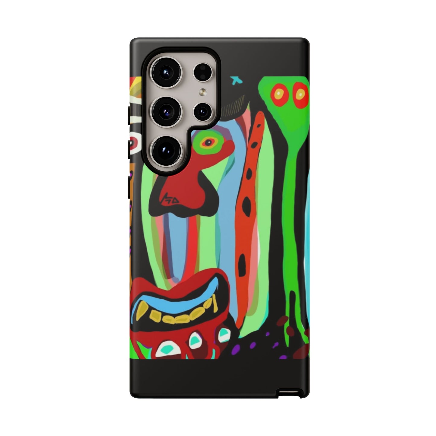 CRAZY.   Tribal Face Phone Case — Colorful Modern Art iPhone Cover