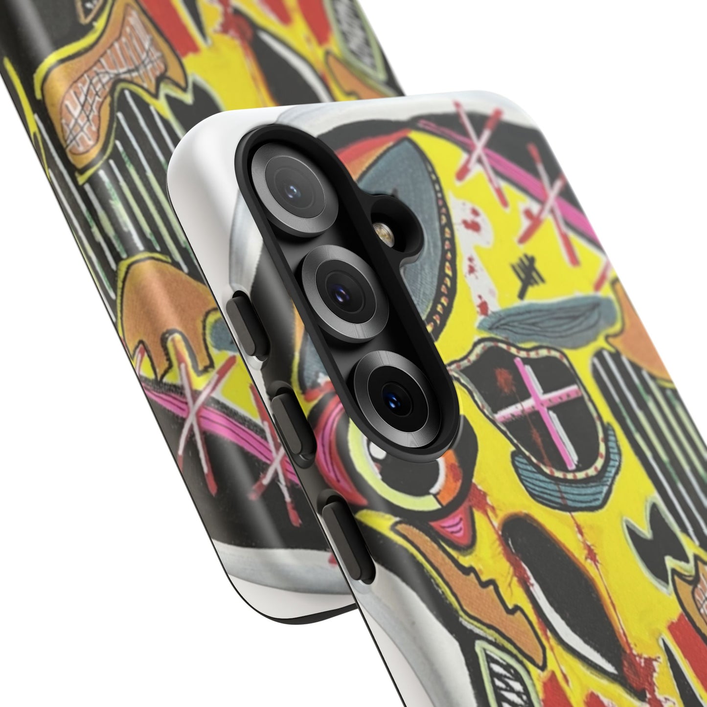 VINCENT.  Skull Riot Phone Case – Colorful Abstract Horror Art Protective Cover