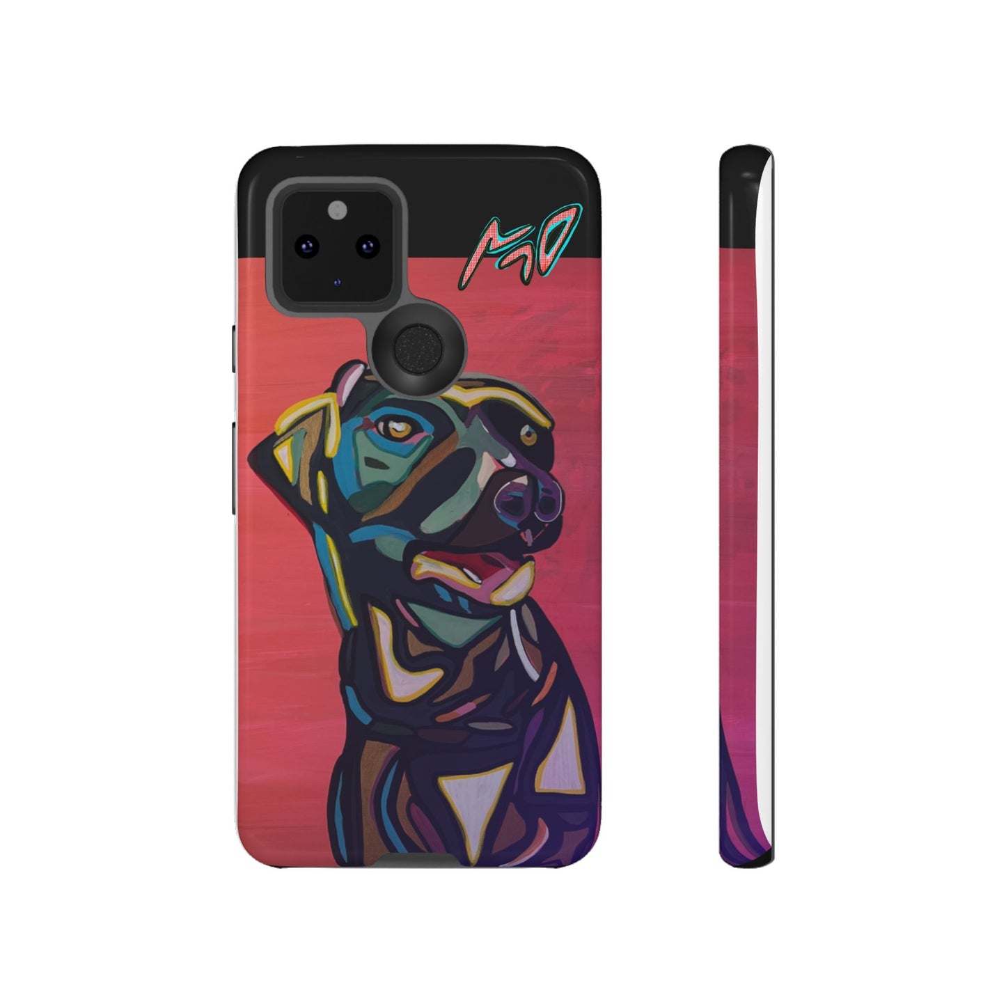 Colorful Pit LABRADOR Tough Phone Case — Vibrant Pop Art Dog Design