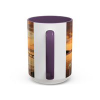 Sunset Harbor Coffee Mug — Golden Beach Sunrise Accent Mug (11/15oz)