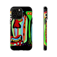 CRAZY.   Tribal Face Phone Case — Colorful Modern Art iPhone Cover