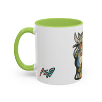 Abstract MOVINCHI Art Coffee Mug — Colorful Cubist Ceramic Accent Mug