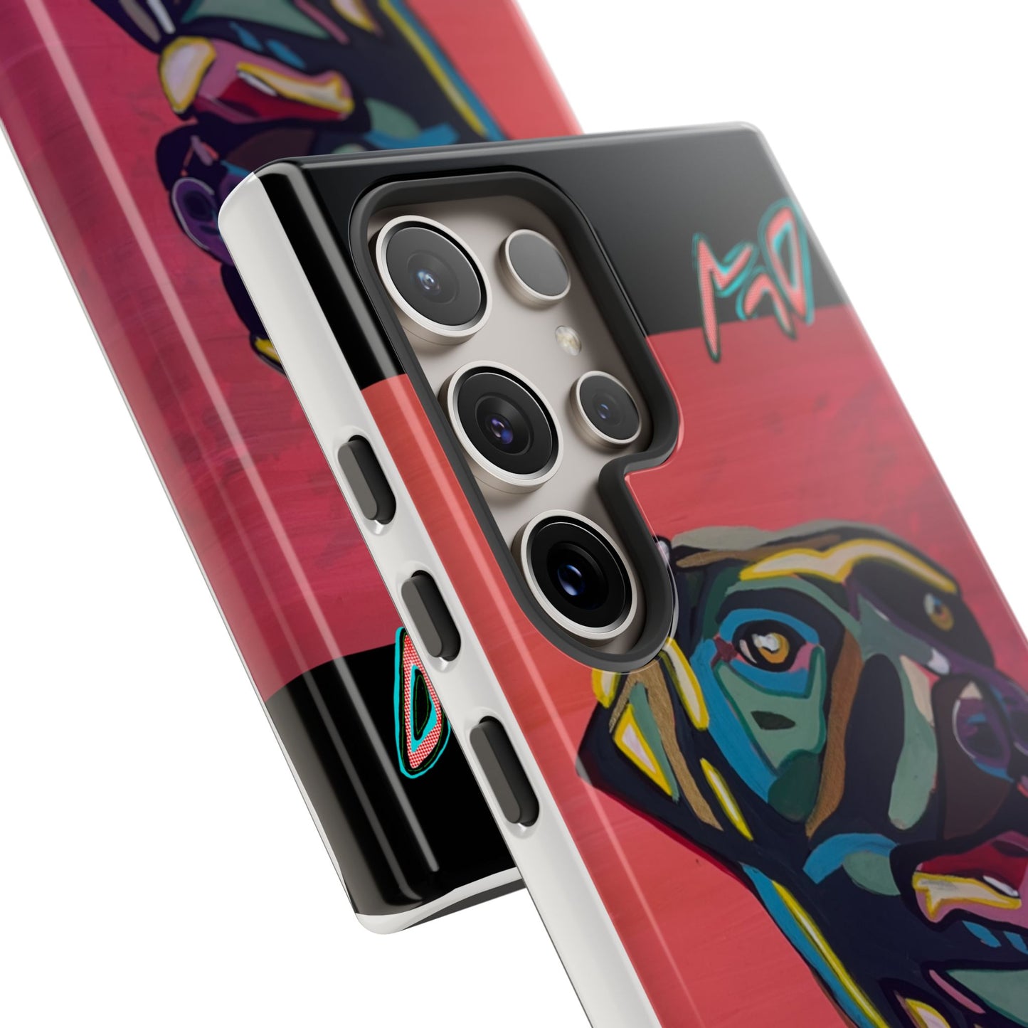 Colorful Pit LABRADOR Tough Phone Case — Vibrant Pop Art Dog Design
