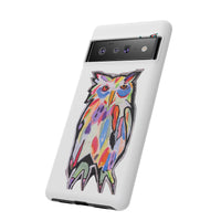 Colorful Owl Phone Case — Artistic Owl Illustration Tough Case