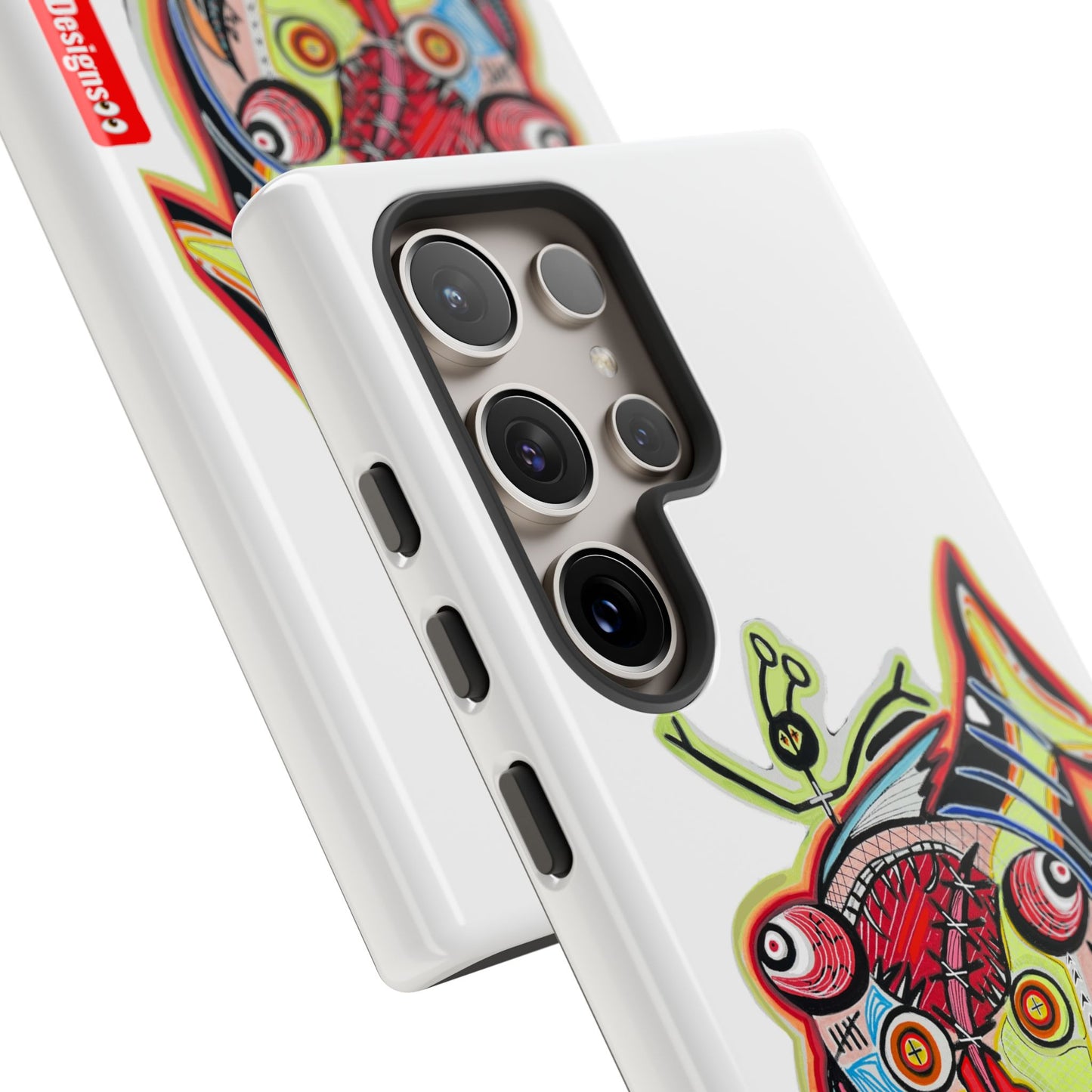 Phone Case — Colorful Abstract PARASITE  Fish Art Tough Cases
