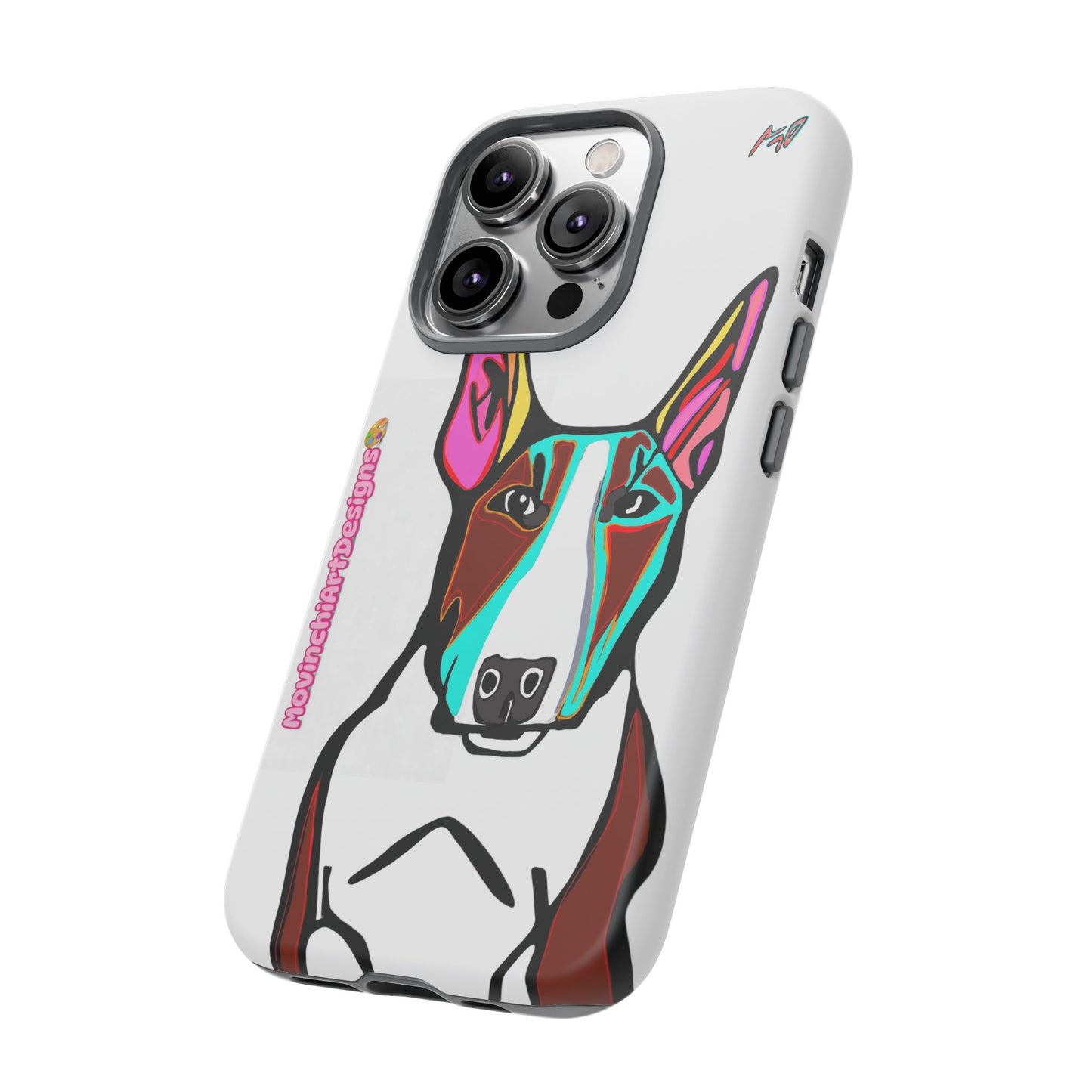 MR Bull Terrier Phone Case — Colorful Pop Art Tough Cases for Dog Lovers
