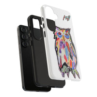 Colorful Owl Phone Case — Artistic Owl Illustration Tough Case