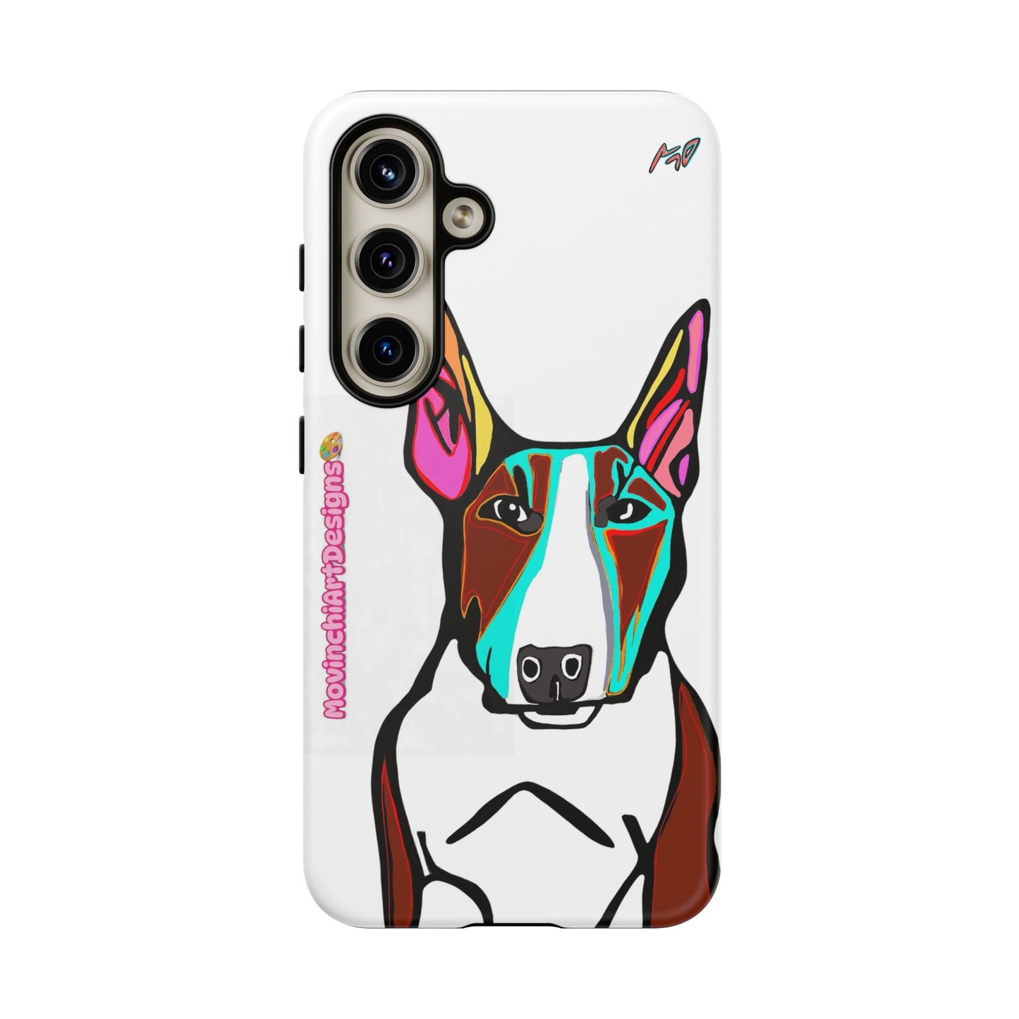 MR Bull Terrier Phone Case — Colorful Pop Art Tough Cases for Dog Lovers