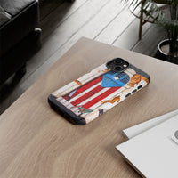 Puerto Rican Flag Phone Case - Rustic Coquí Door Design Tough Case