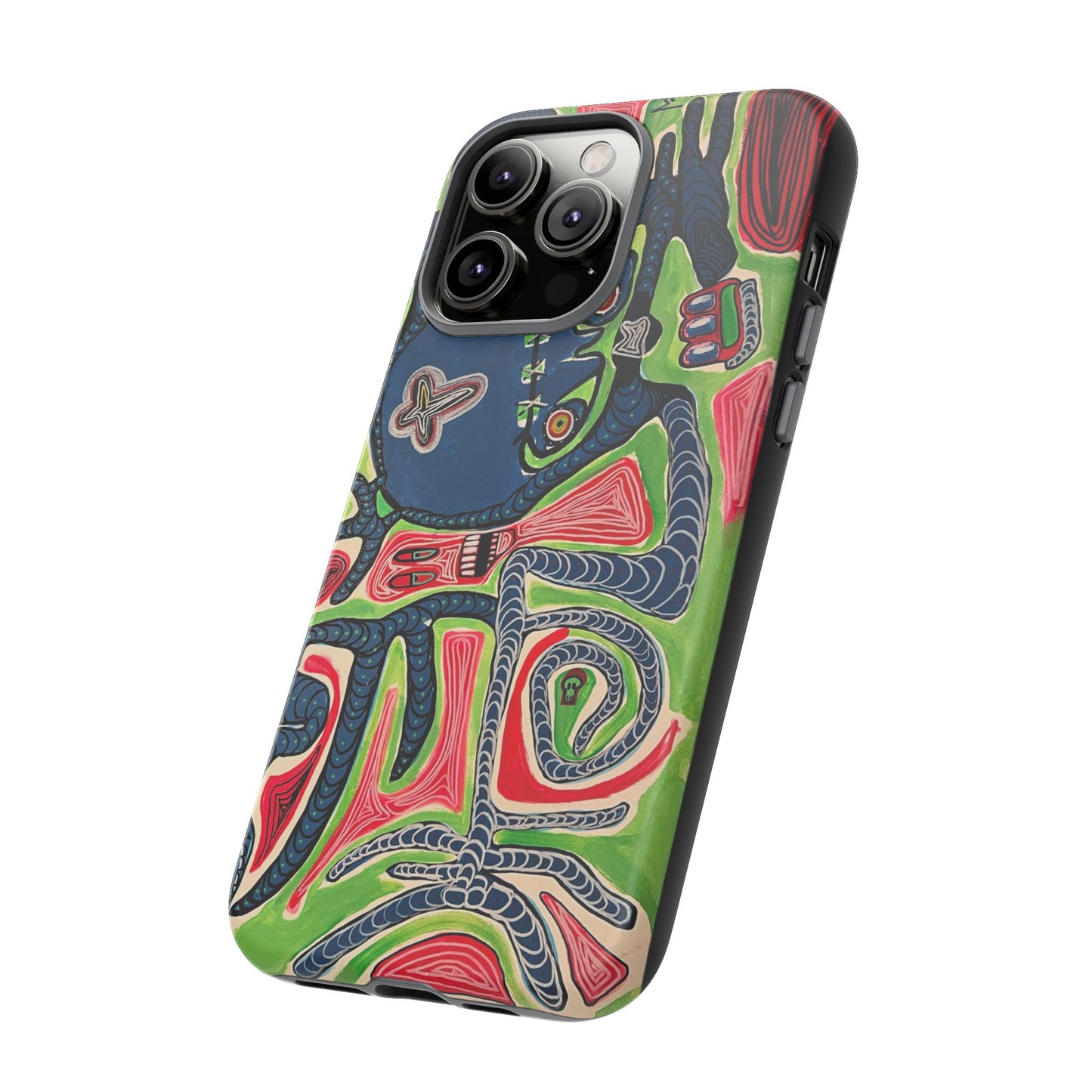 Abstract AFTERLIFE Phone Case — Bold Psychedelic Music Art
