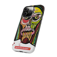 KUNTA.  Abstract Tribal Skull Phone Case — Colorful Street Art Protective Cover