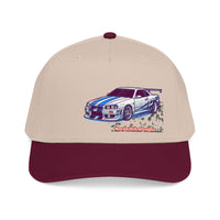 Racing Skyline Embroidered Cap — Vintage GT Sports Car Hat