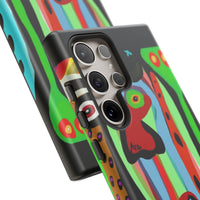 CRAZY.   Tribal Face Phone Case — Colorful Modern Art iPhone Cover
