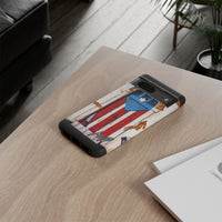 Puerto Rican Flag Phone Case - Rustic Coquí Door Design Tough Case