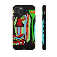 CRAZY.   Tribal Face Phone Case — Colorful Modern Art iPhone Cover