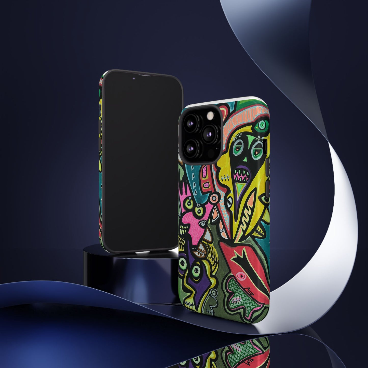 CONCERT  Abstract Graffiti Phone Case — Colorful Street Art Tough Cases