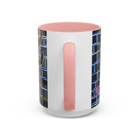 Abstract Street-Art Eye Coffee Mug — Colorful Graffiti Accent Mug (11/15 oz)