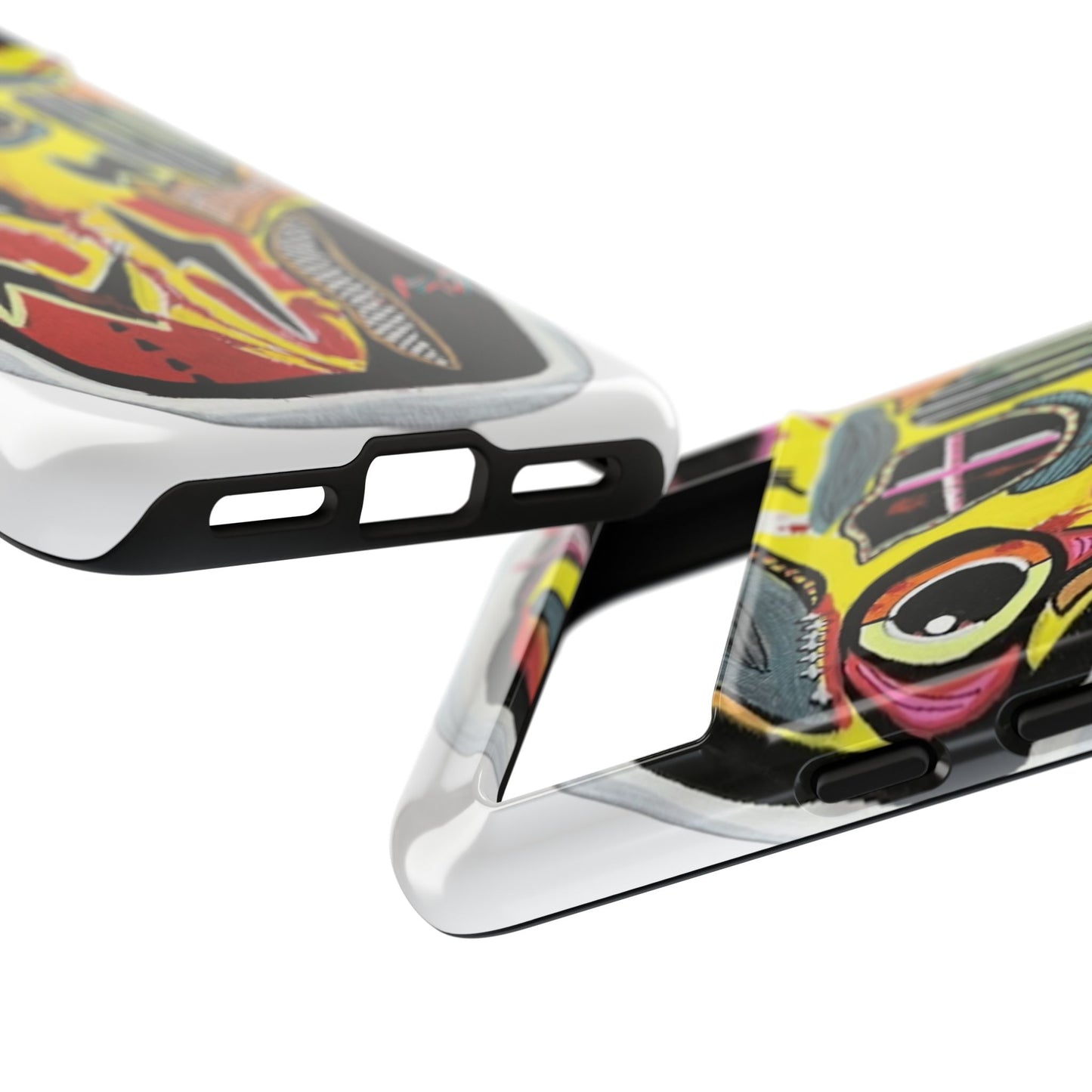 VINCENT.  Skull Riot Phone Case – Colorful Abstract Horror Art Protective Cover
