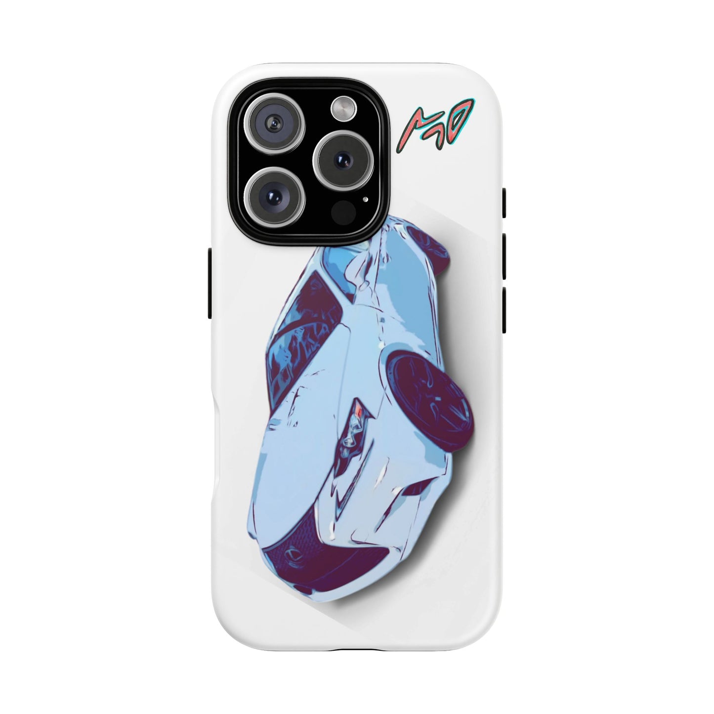 Melvin White Sports Car Phone Case - Retro Pop Art Supercar Protective Tough Case