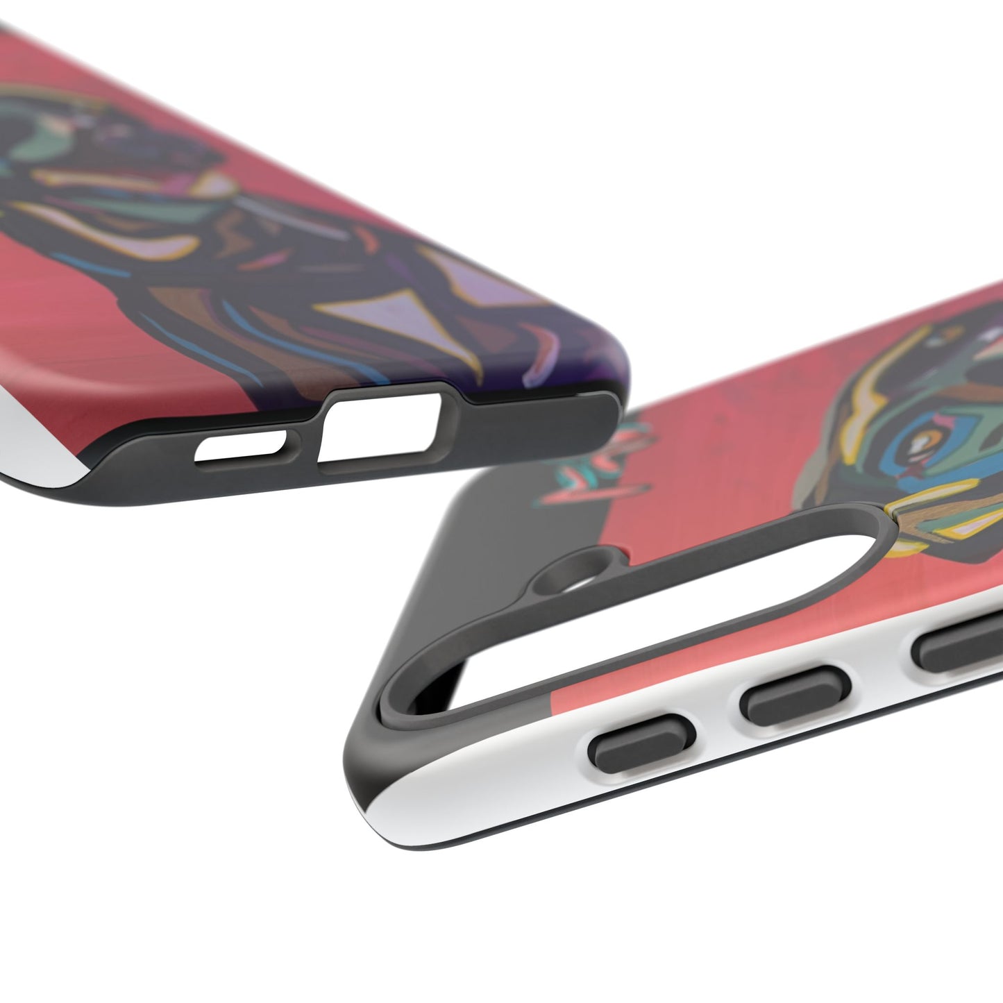 Colorful Pit LABRADOR Tough Phone Case — Vibrant Pop Art Dog Design