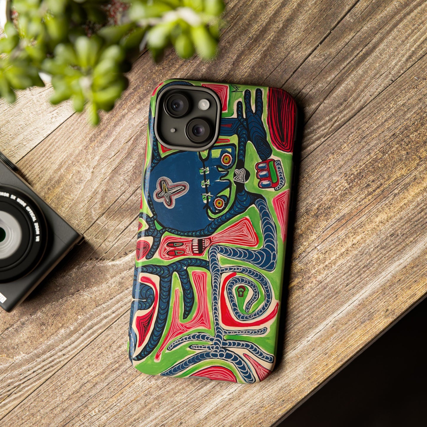 Abstract AFTERLIFE Phone Case — Bold Psychedelic Music Art