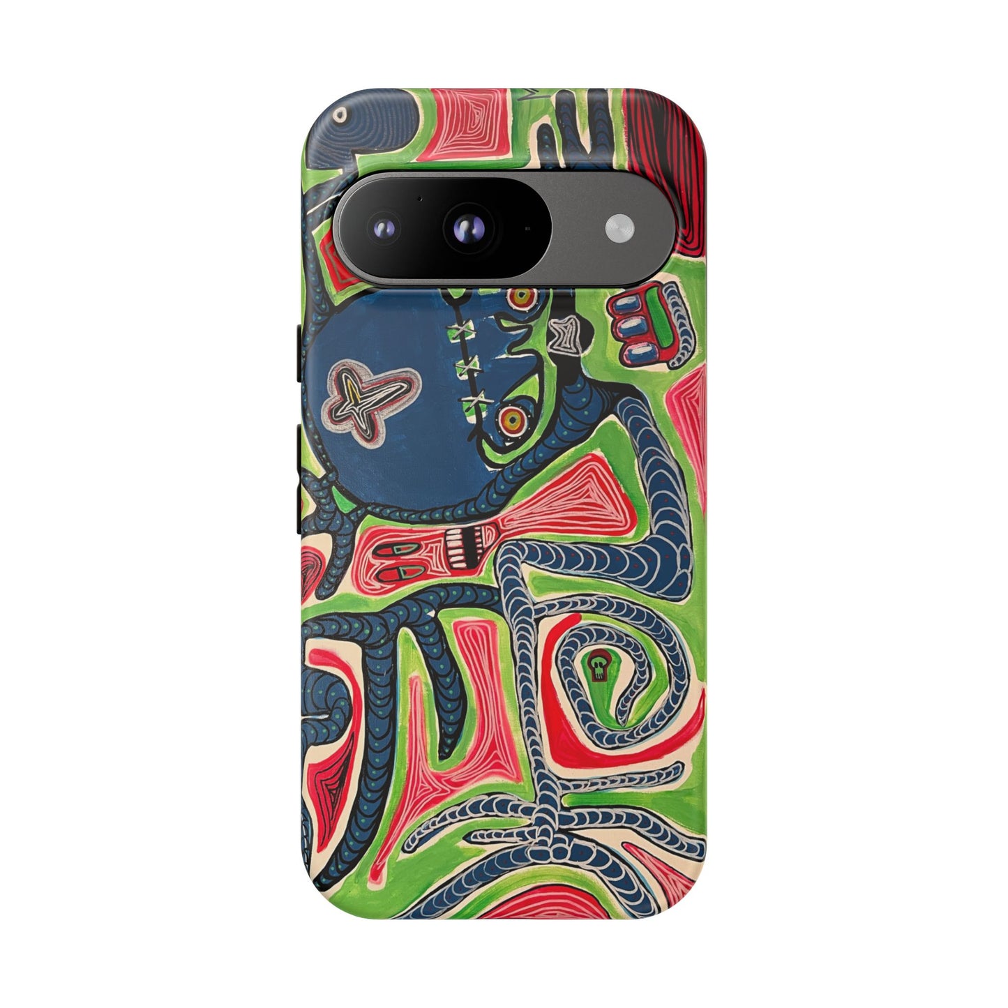 Abstract AFTERLIFE Phone Case — Bold Psychedelic Music Art