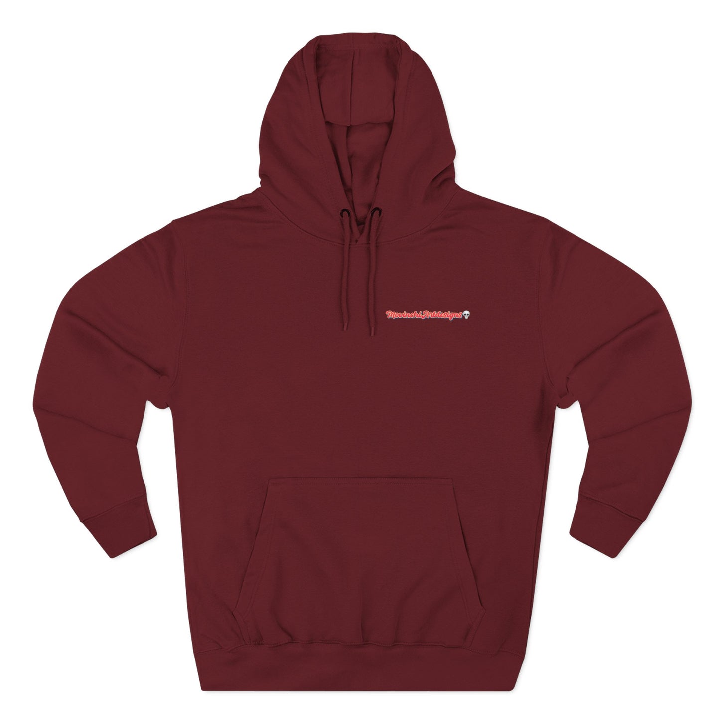 HEART ATTACK  Abstract Psyche Hoodie — Colorful Three-Panel Back Art Fleece Hoodie