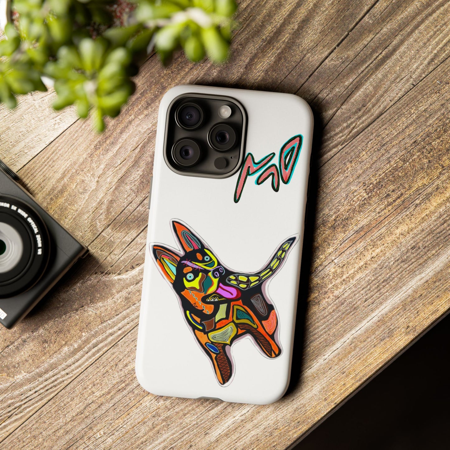 HUSKY  Colorful Abstract Dog Phone Case — 'MAD' Signature Protective Case