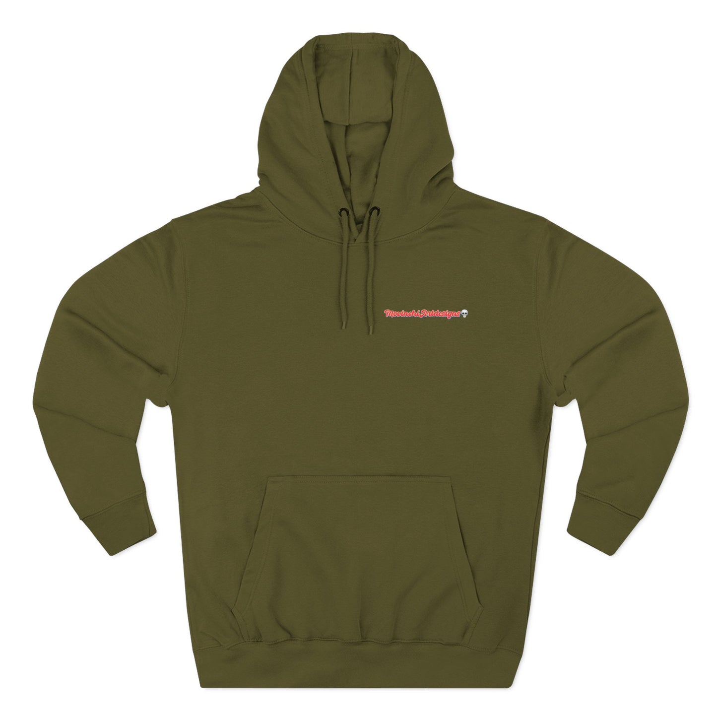 HEART ATTACK  Abstract Psyche Hoodie — Colorful Three-Panel Back Art Fleece Hoodie