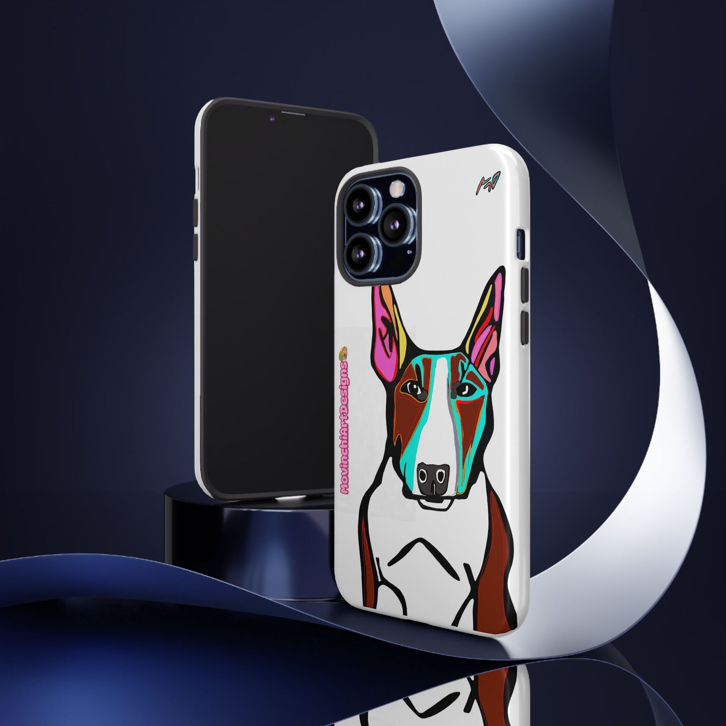 MR Bull Terrier Phone Case — Colorful Pop Art Tough Cases for Dog Lovers