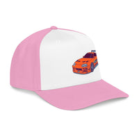 2JZ.  Retro Orange Sports Car Baseball Cap — Vintage JDM Supra Snapback