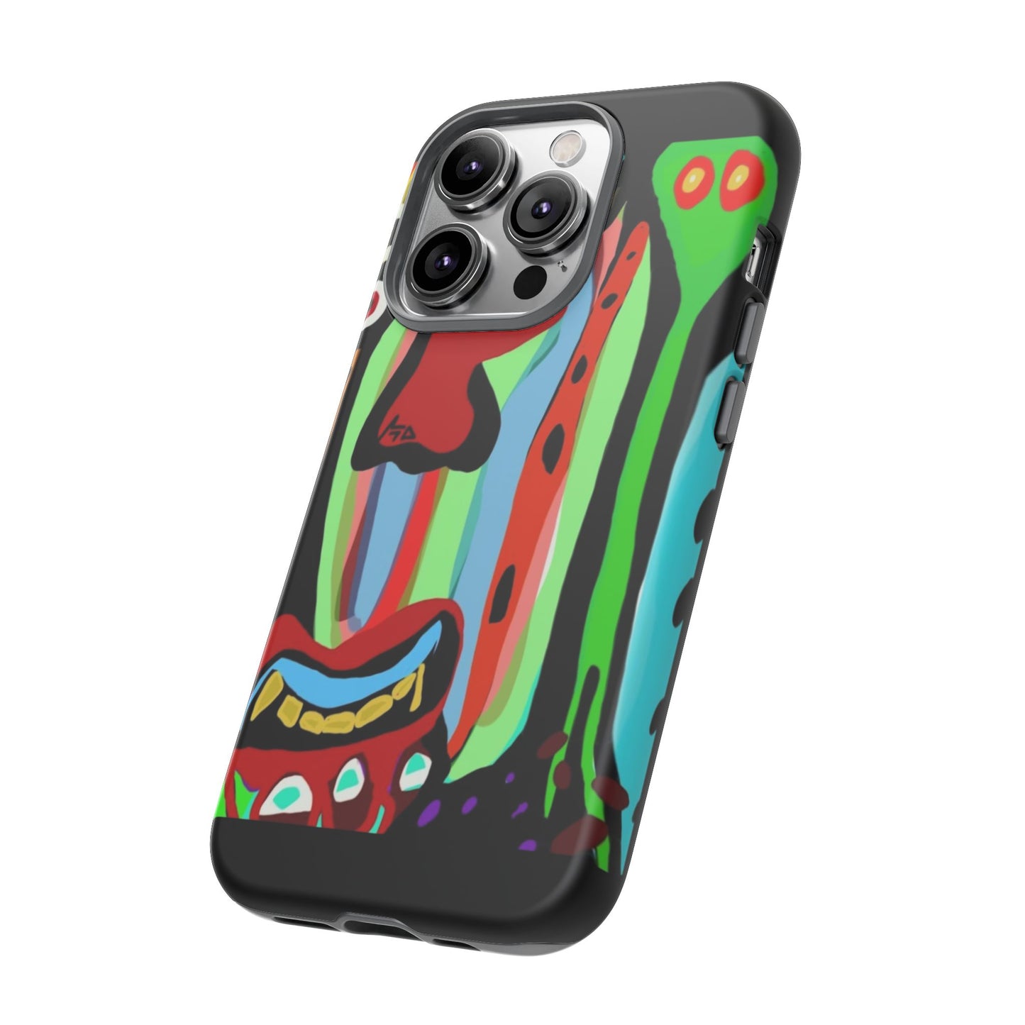 CRAZY.   Tribal Face Phone Case — Colorful Modern Art iPhone Cover
