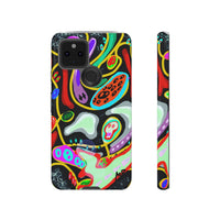 CRAZY4  Abstract Neon Skull Phone Case — Colorful Psychedelic Protective Cover