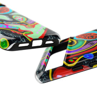 CRAZY4  Abstract Neon Skull Phone Case — Colorful Psychedelic Protective Cover