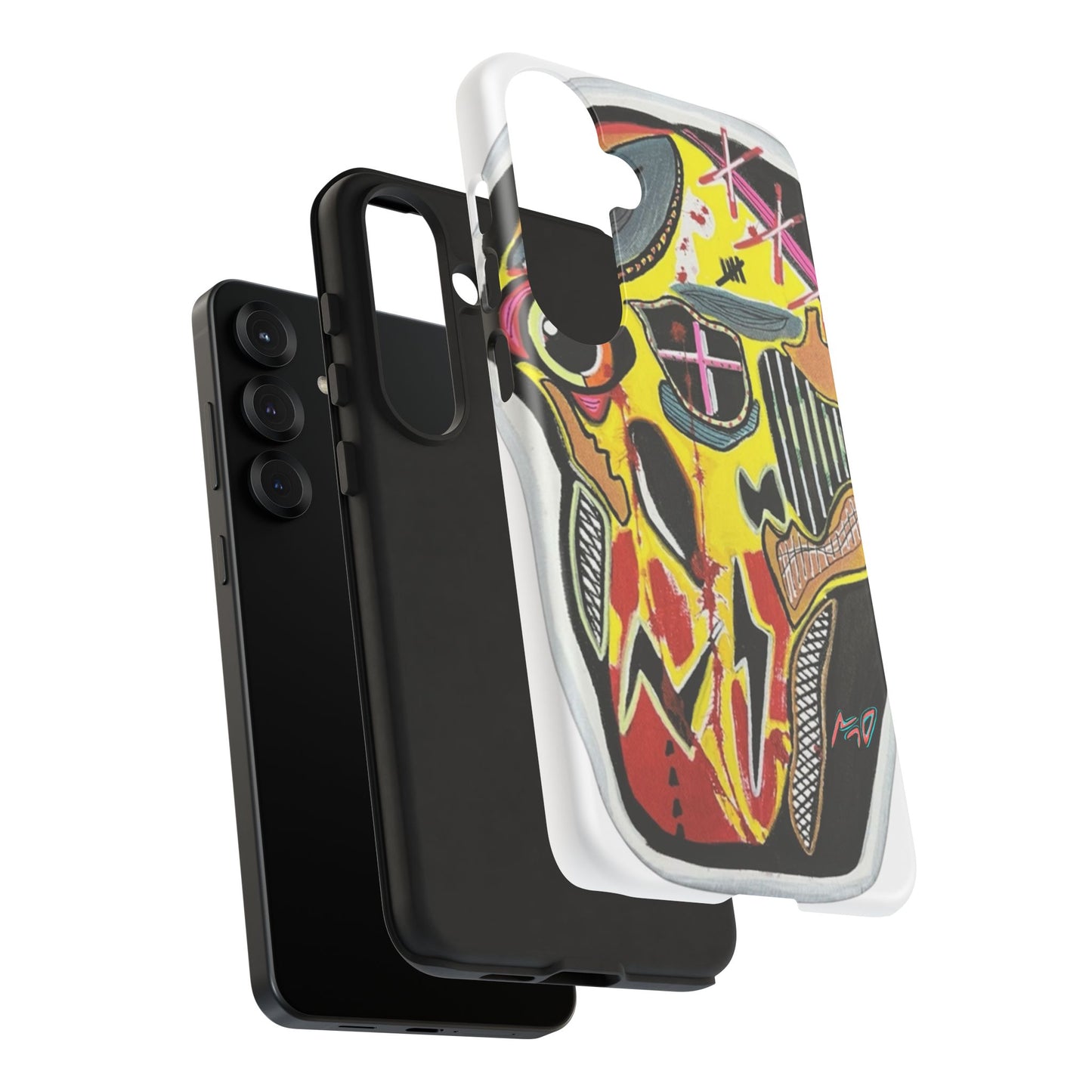 VINCENT.  Skull Riot Phone Case – Colorful Abstract Horror Art Protective Cover