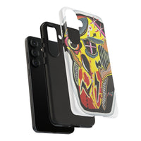 VINCENT.  Skull Riot Phone Case – Colorful Abstract Horror Art Protective Cover