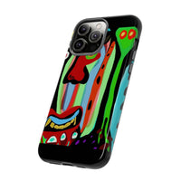 CRAZY.   Tribal Face Phone Case — Colorful Modern Art iPhone Cover
